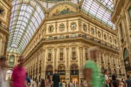 Galleria Vittorio Emanuele- moda em Milão